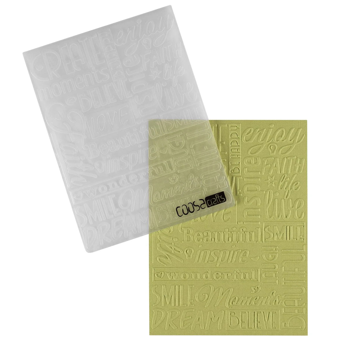 Embossing Folder Inspirerende Quotes