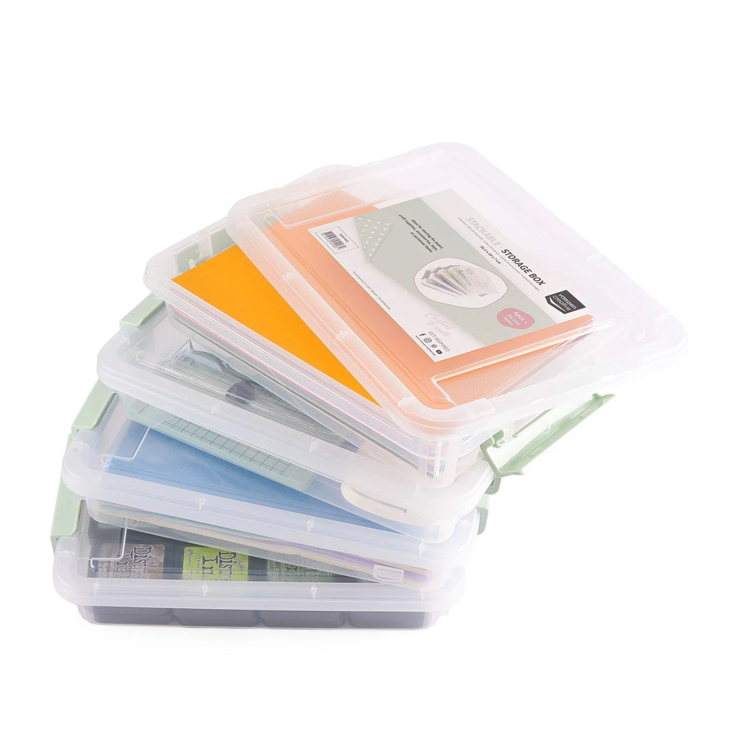 Opbergbox Stapelbaar A4 set van 4