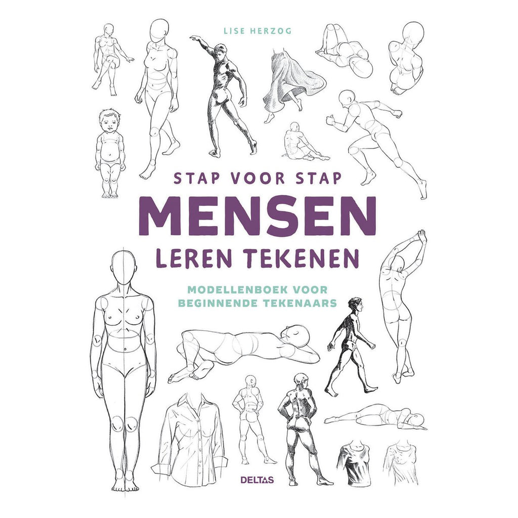 Stap voor stap mensen leren tekenen