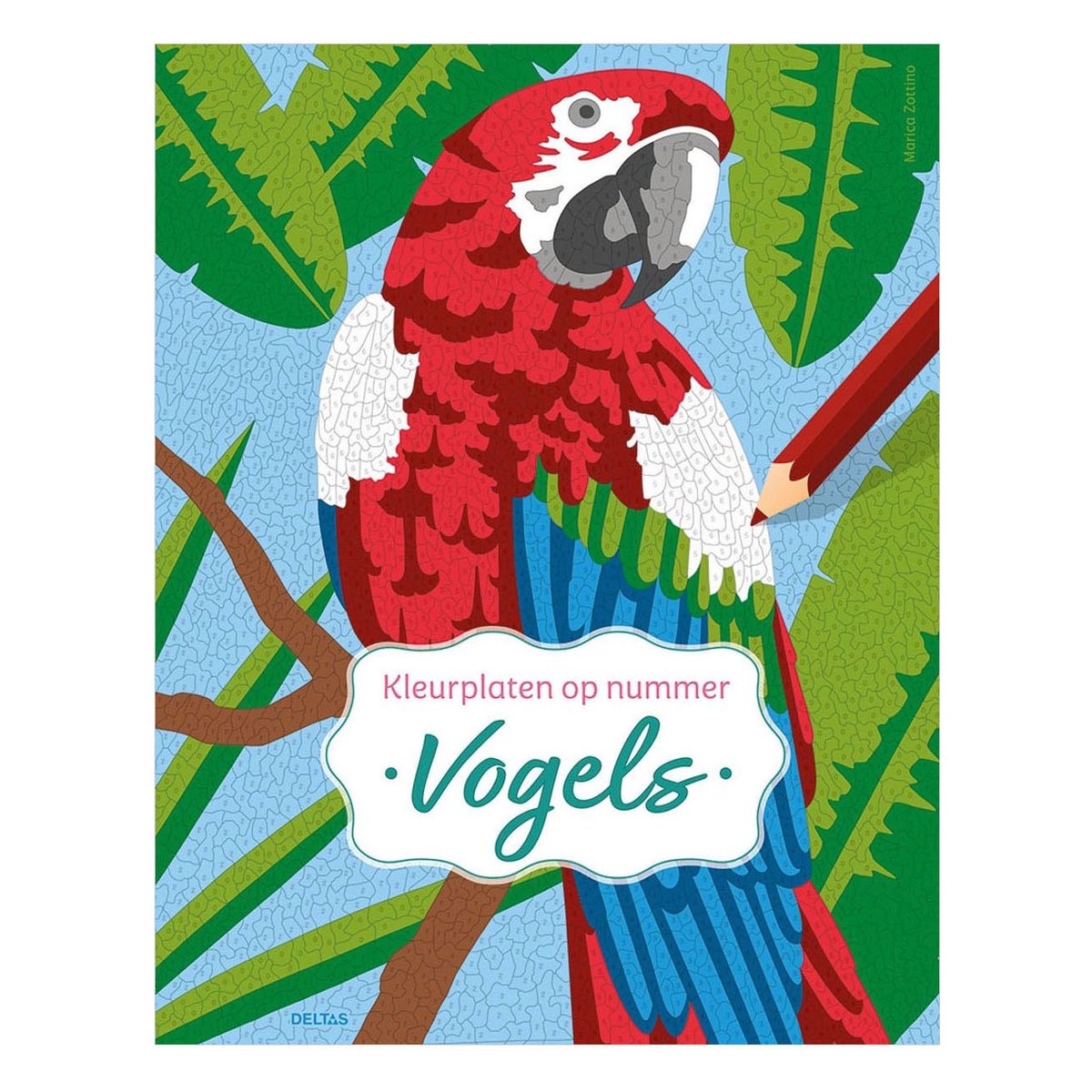 Kleurplaten op nummer - Vogels
