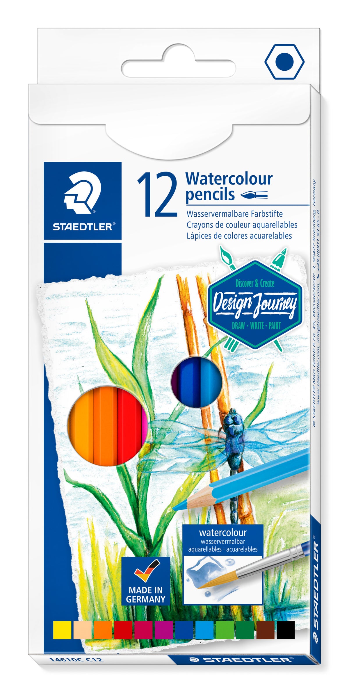 Aquarelpotloden Set