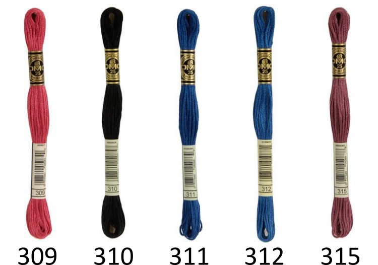 117MC Mouliné splijtzijde borduurgaren