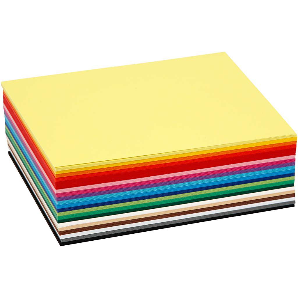 Gekleurd karton set