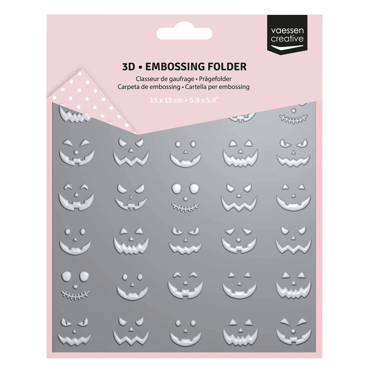 Embossing Folder Pompoengezichten
