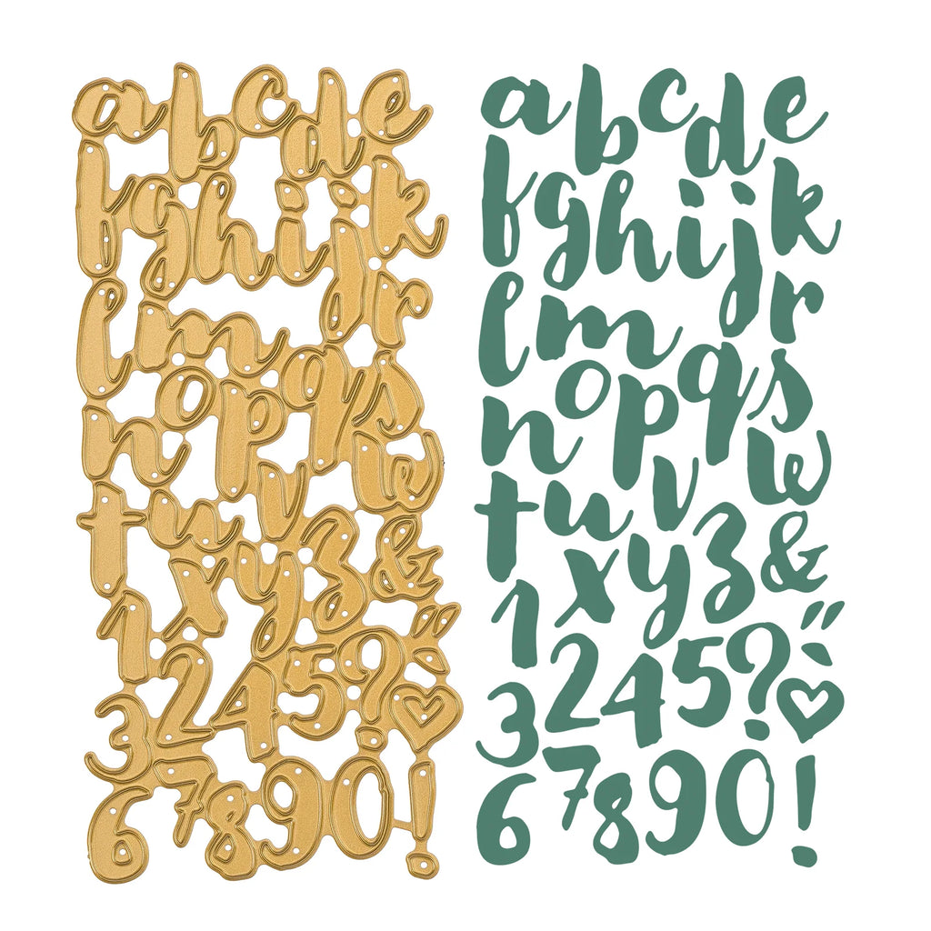 Snijmallen Letters 42 stuks