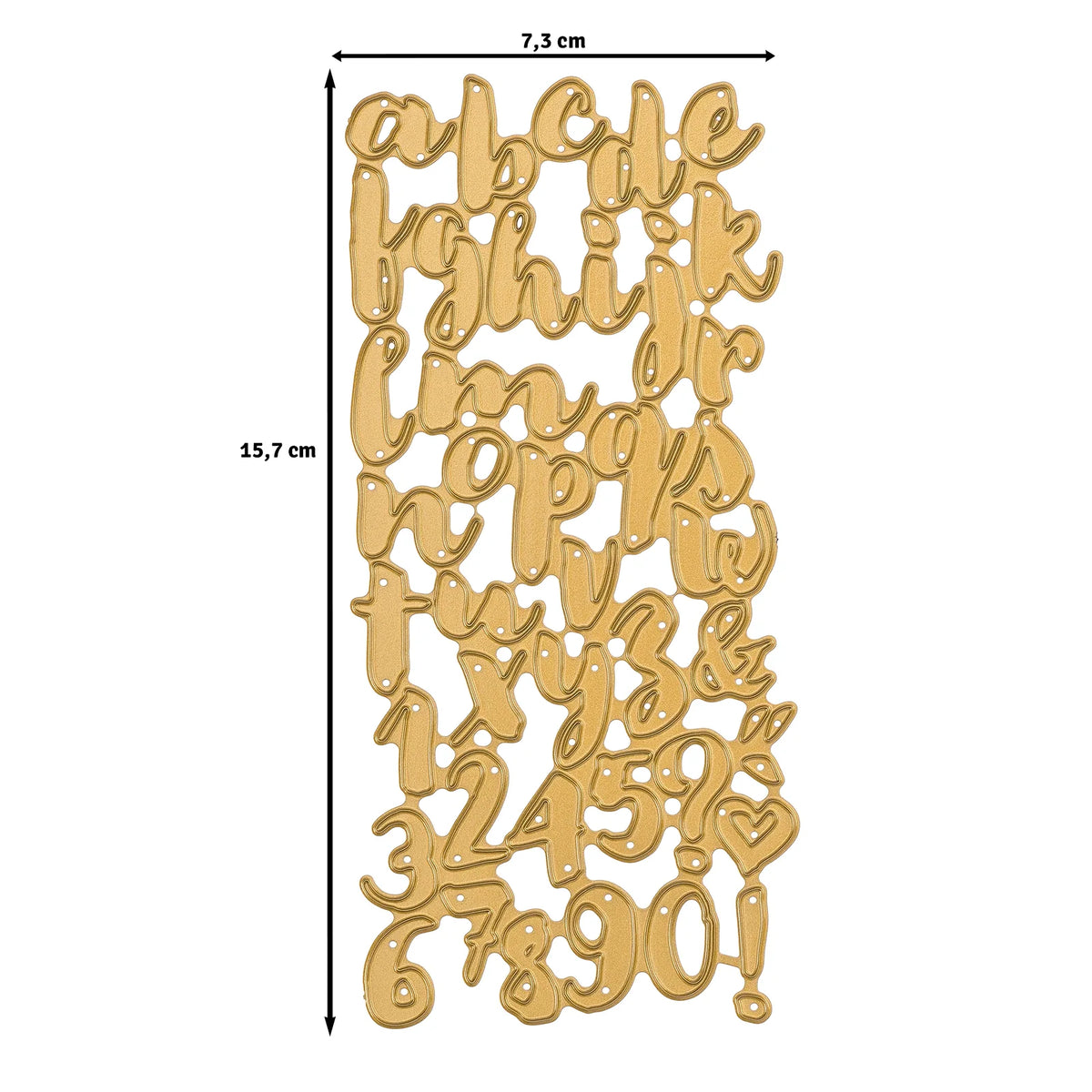 Snijmallen Letters 42 stuks