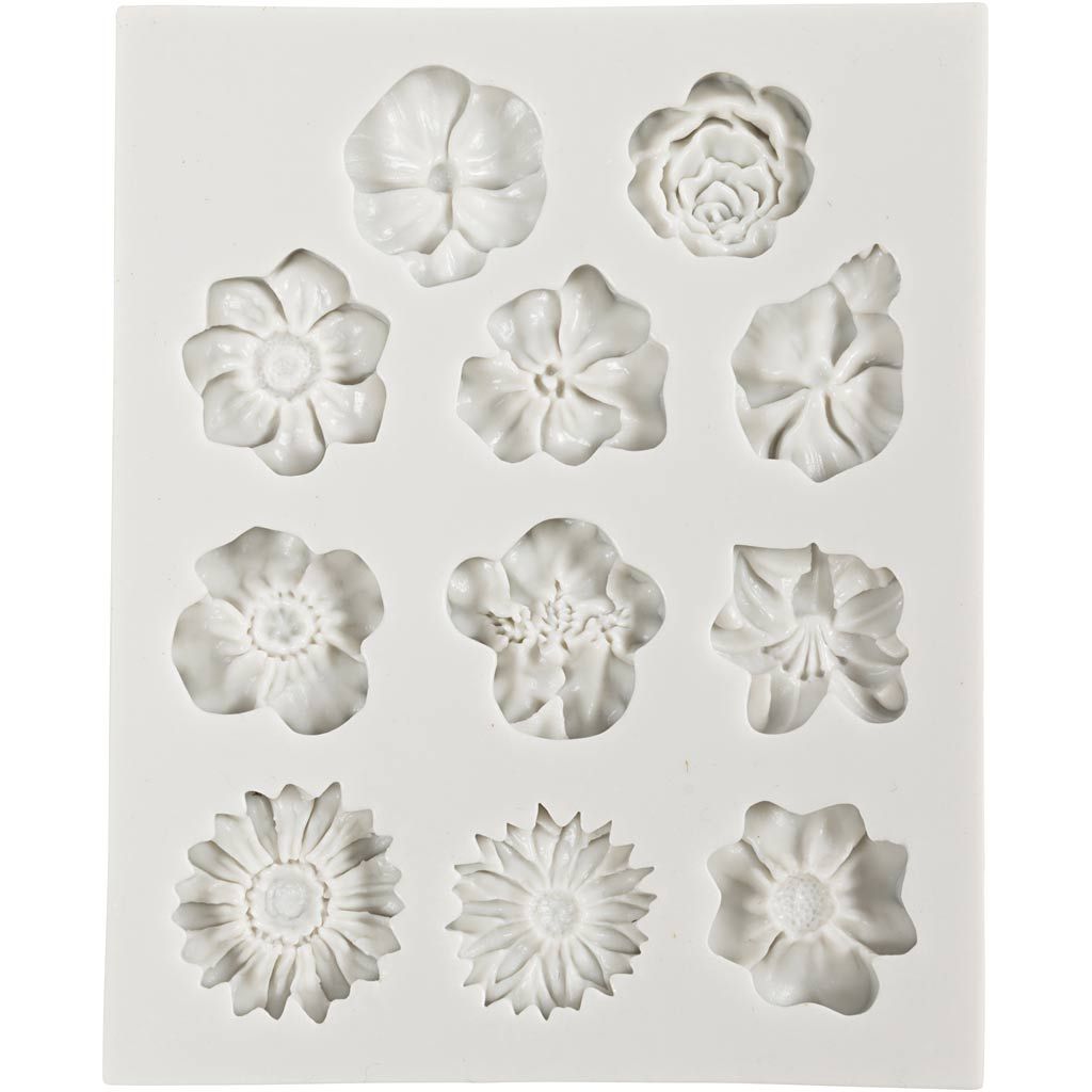 Siliconen mal kleine bloemen