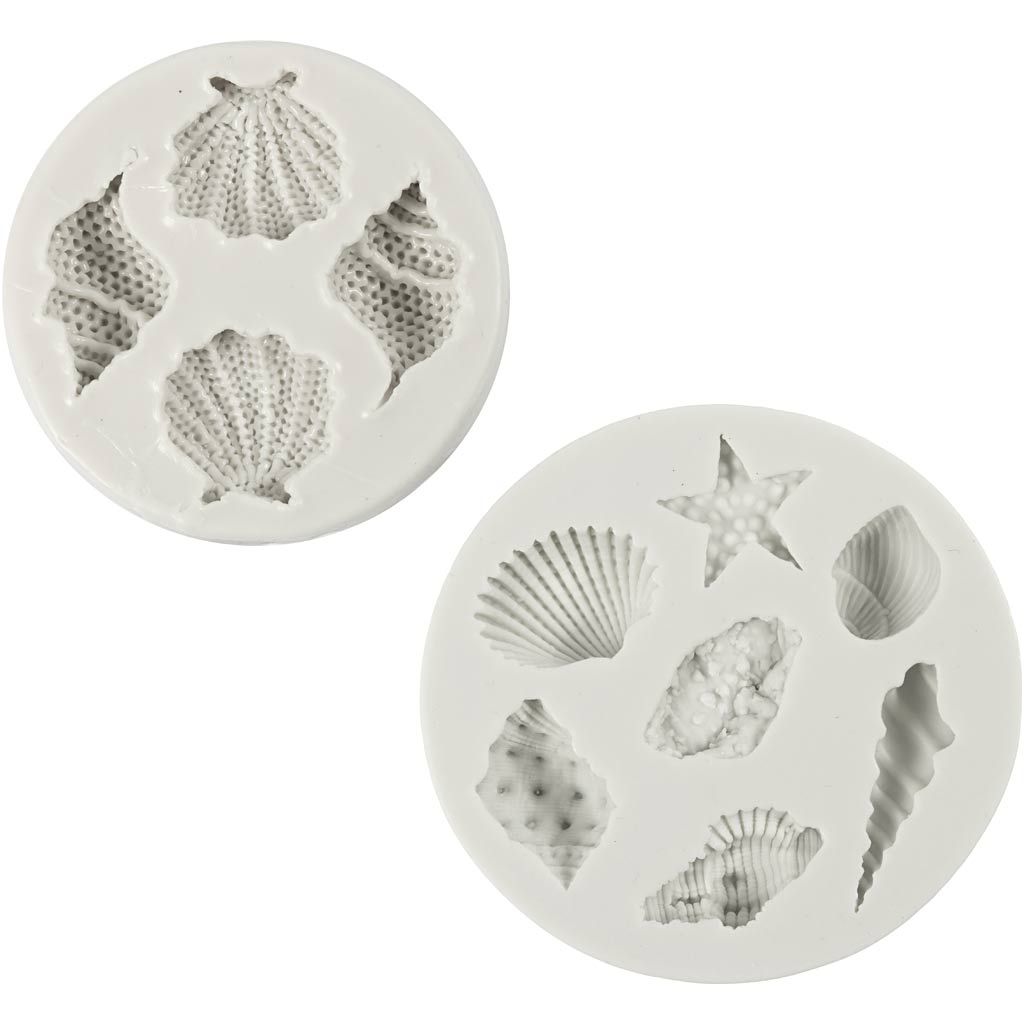 Siliconen mal kleine schelpen