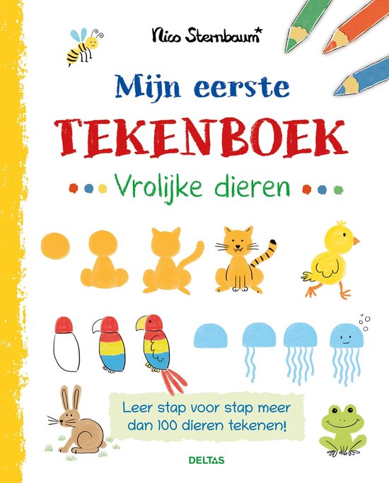 Mijn Eerste Tekenboek - Vrolijke Dieren