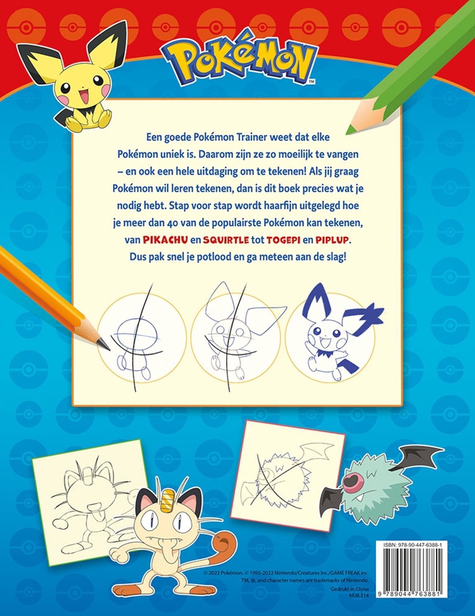 Pokémon stap voor stap leren tekenen