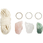 Hobbyset Macramé Sleutelhangers met Kristallen
