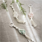 Hobbyset Macramé Sleutelhangers met Kristallen