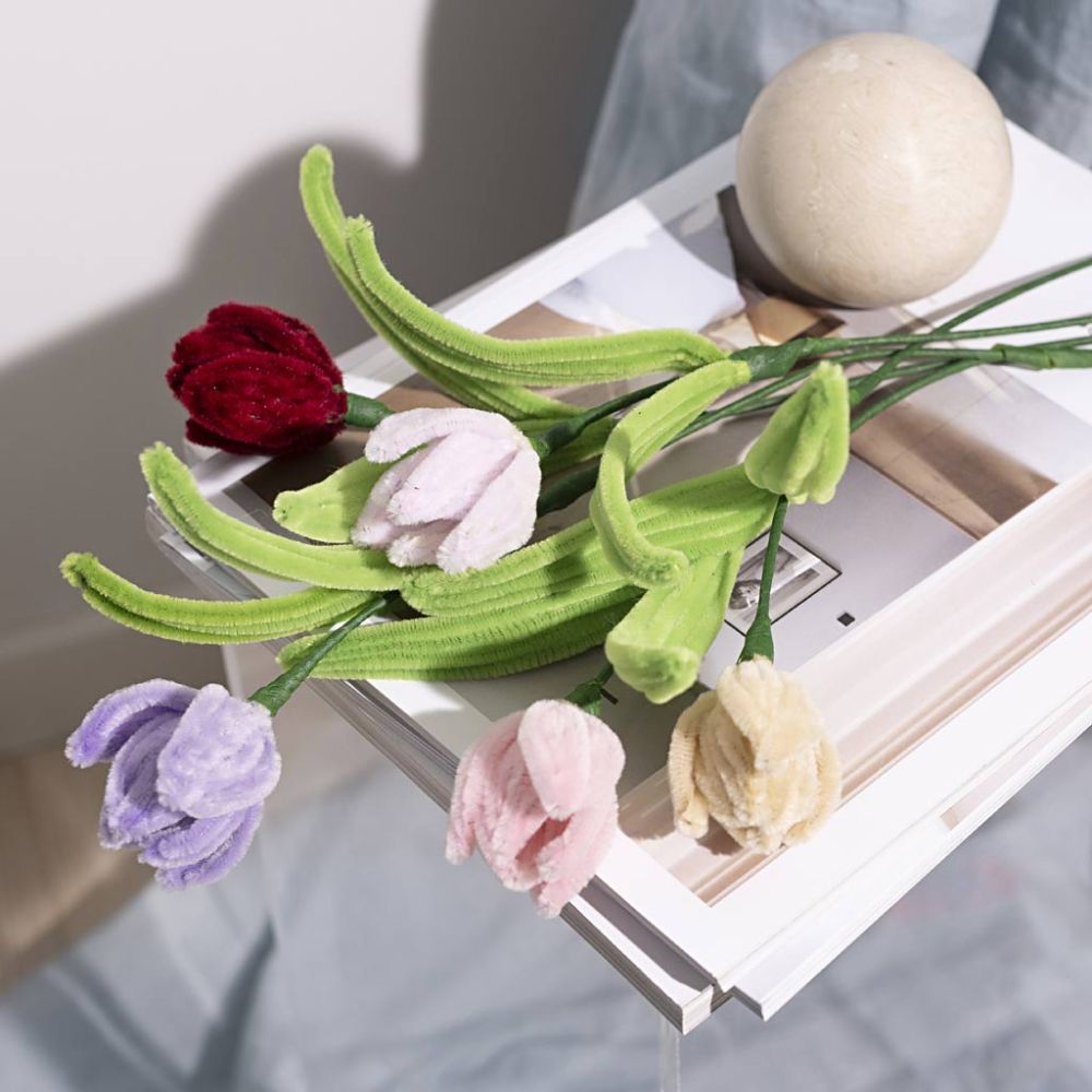 Hobbyset Chenilledraad Tulpen