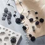 Hobbyset Sieraden Zwart-witte rozen