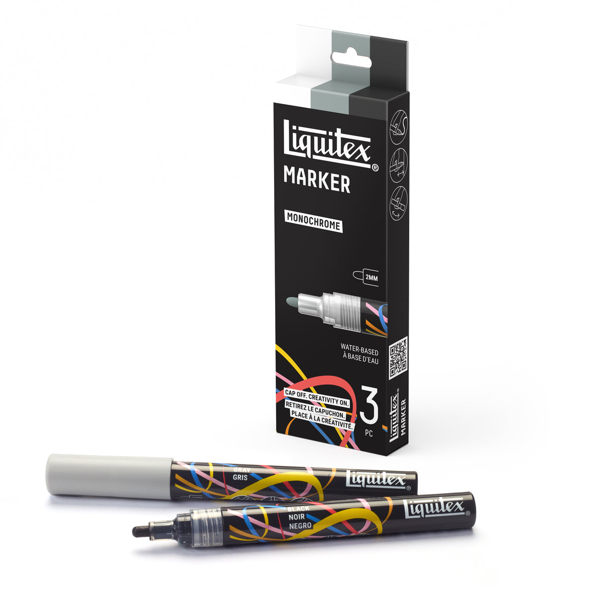 Acrylmarker set Monochrome