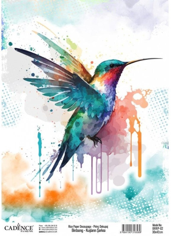 Birdsong Rijstpapier Kolibrie