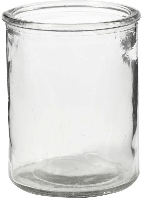Glazen pot rond
