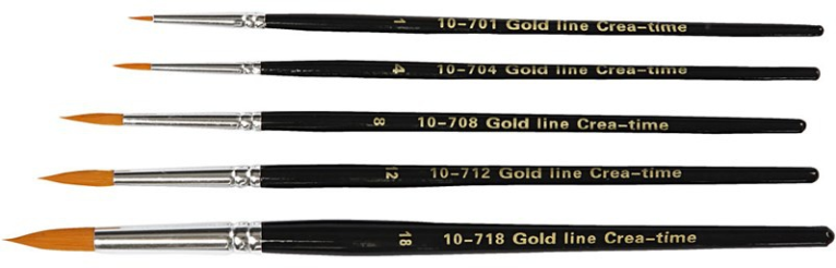 Gold Line Penseel set rond