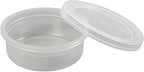 Plastic potjes met deksel