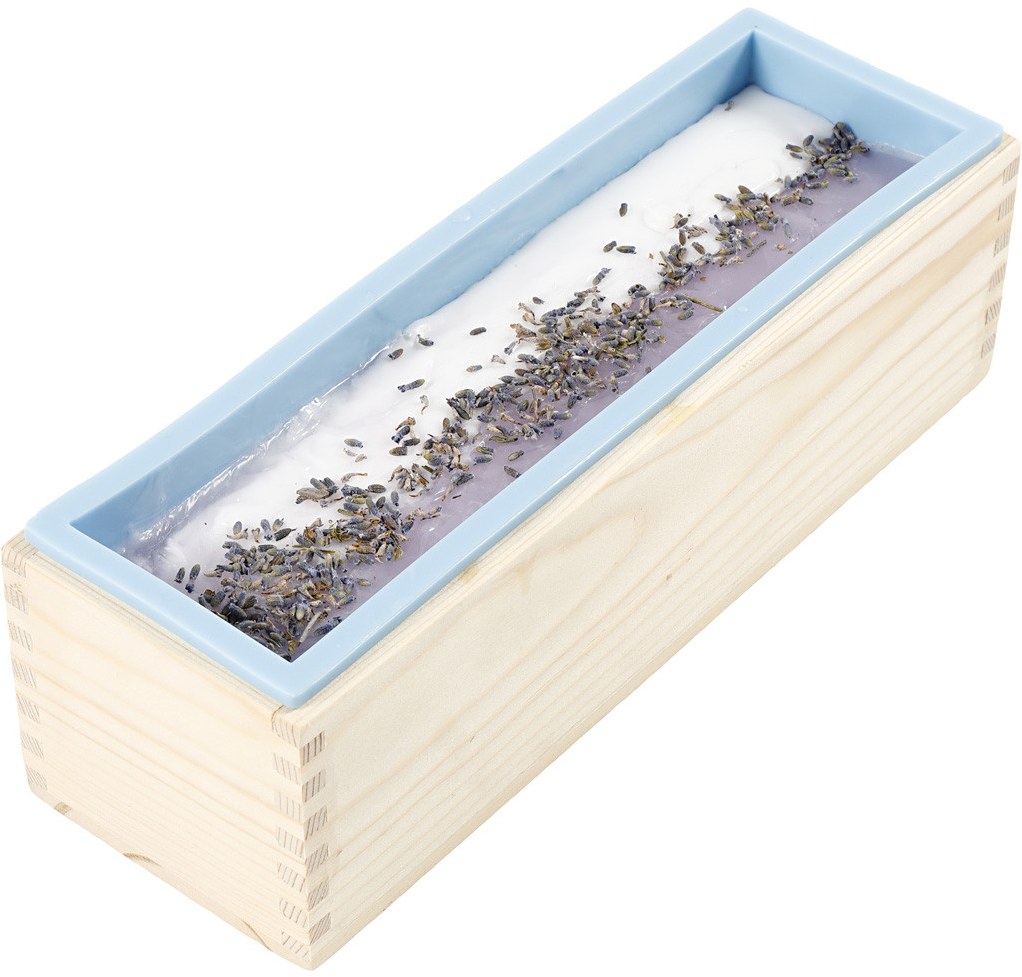 Siliconen mal in houten box