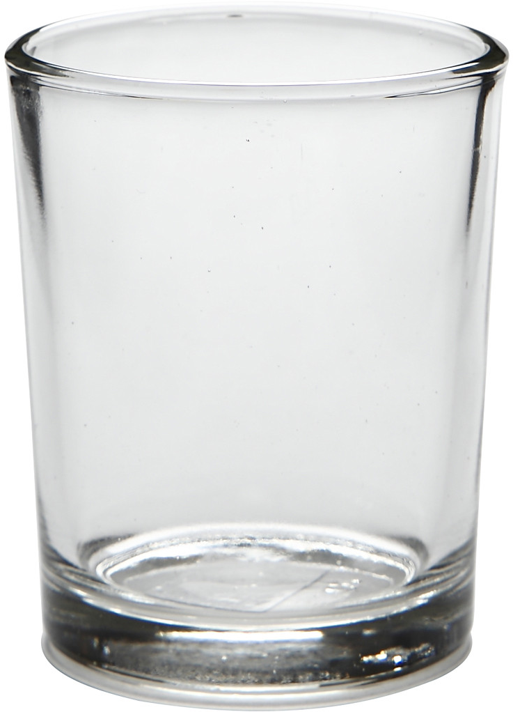 Glazen pot rond