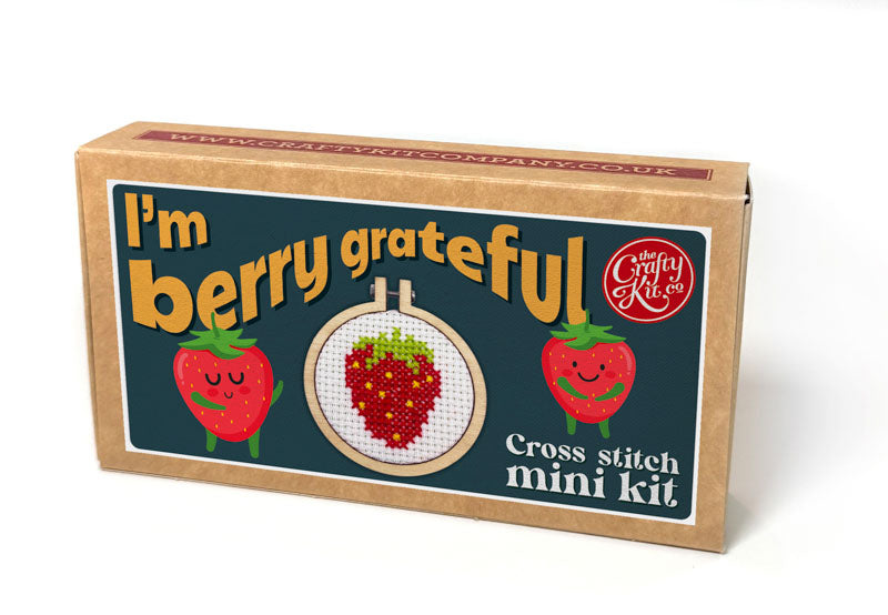 Borduurpakket Matchbox I'm Berry Grateful