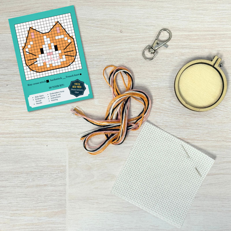 Borduurpakket Matchbox Keep Calm and Purr On