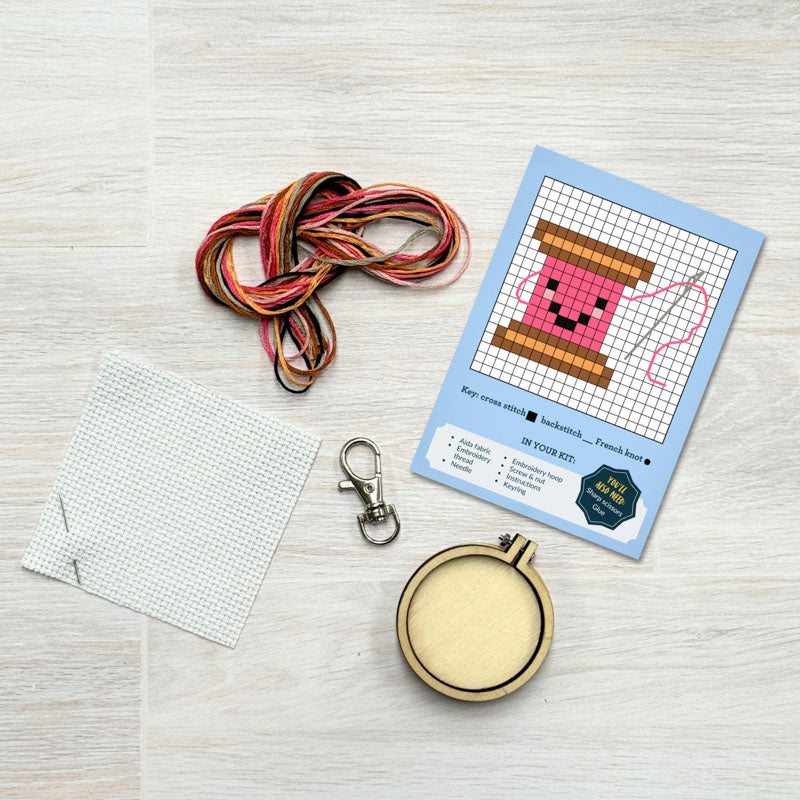 Borduurpakket Matchbox My Resting Stitch Face