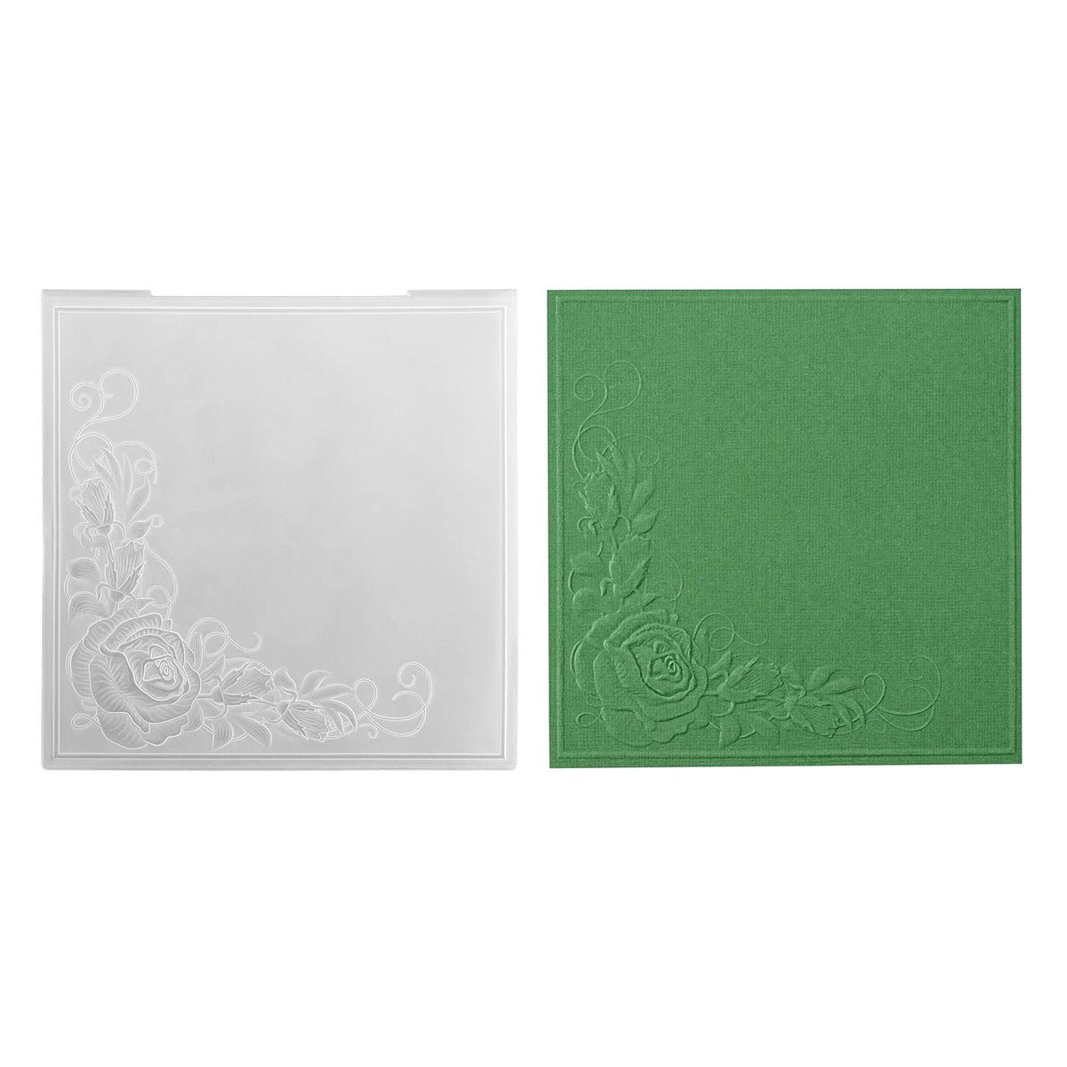 Embossing Folder Hoek Rozen