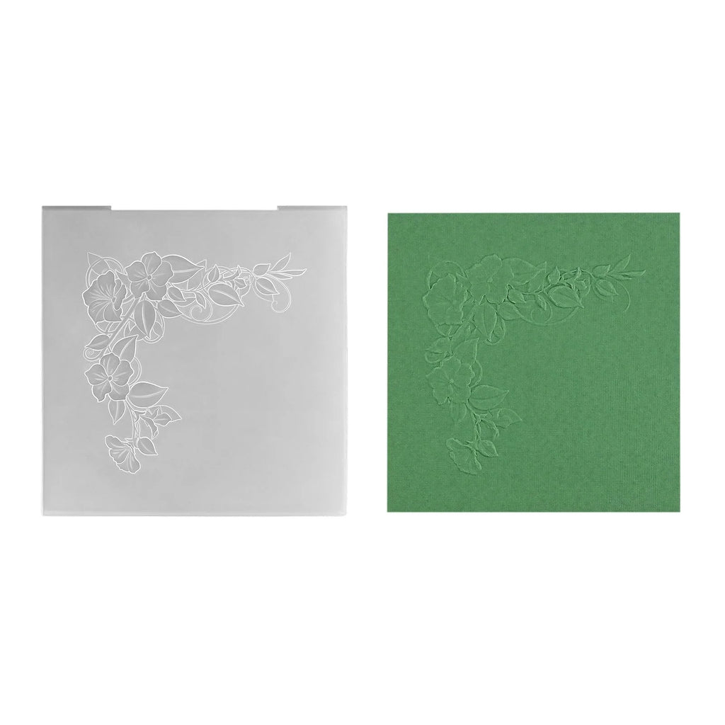 Embossing Folder Hoek Bloemen