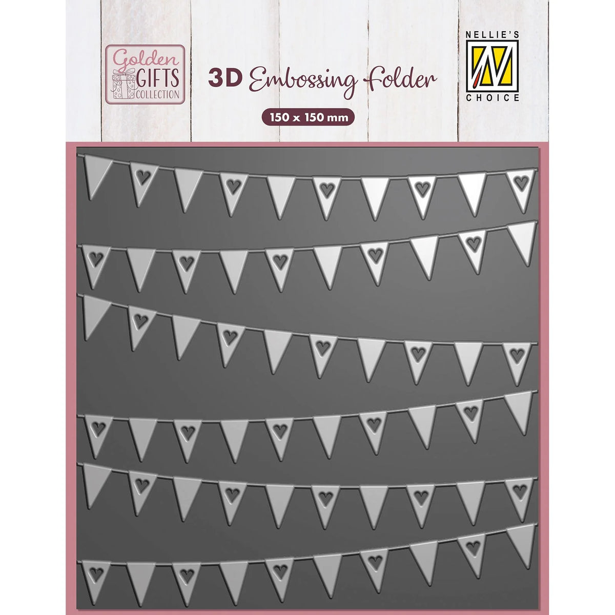 Embossing Folder Vlaggetjes