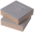 Linoleum blok 7,5x7,5 cm twee stuks
