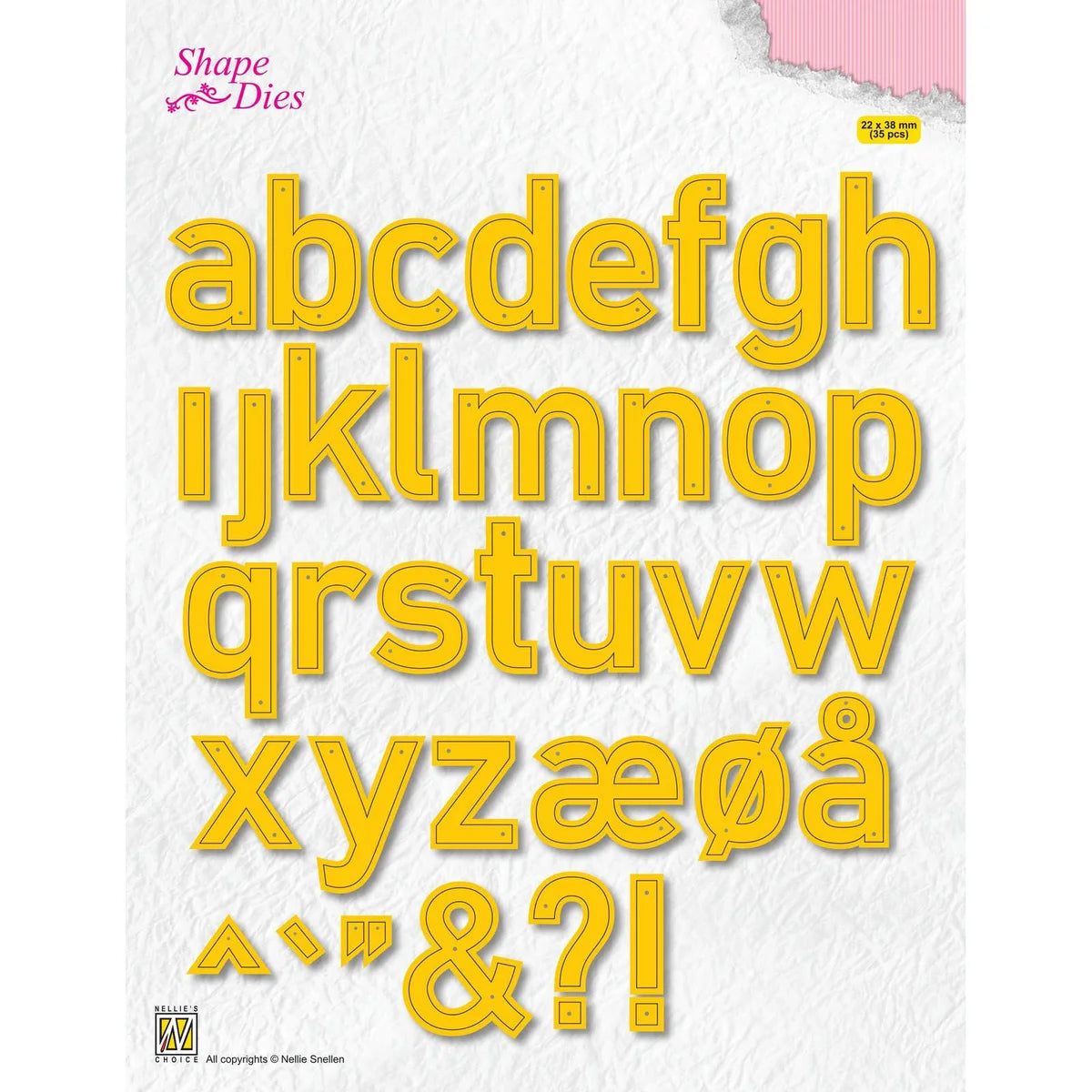 Snijmallen Letters 35 stuks
