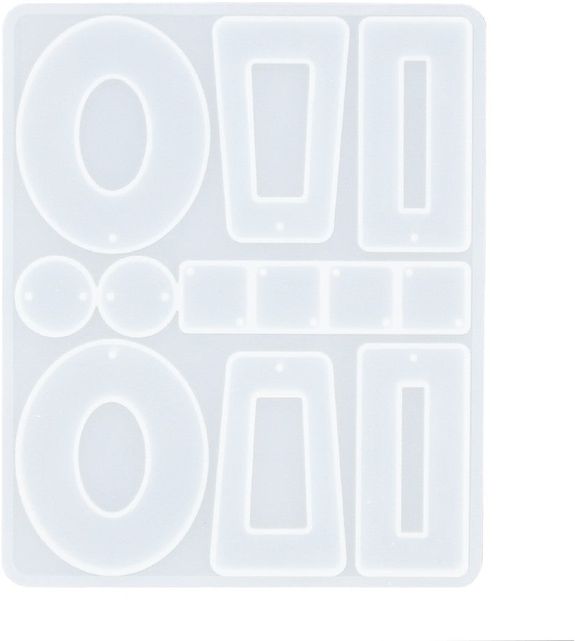 Siliconen mal oorbellen geometrisch