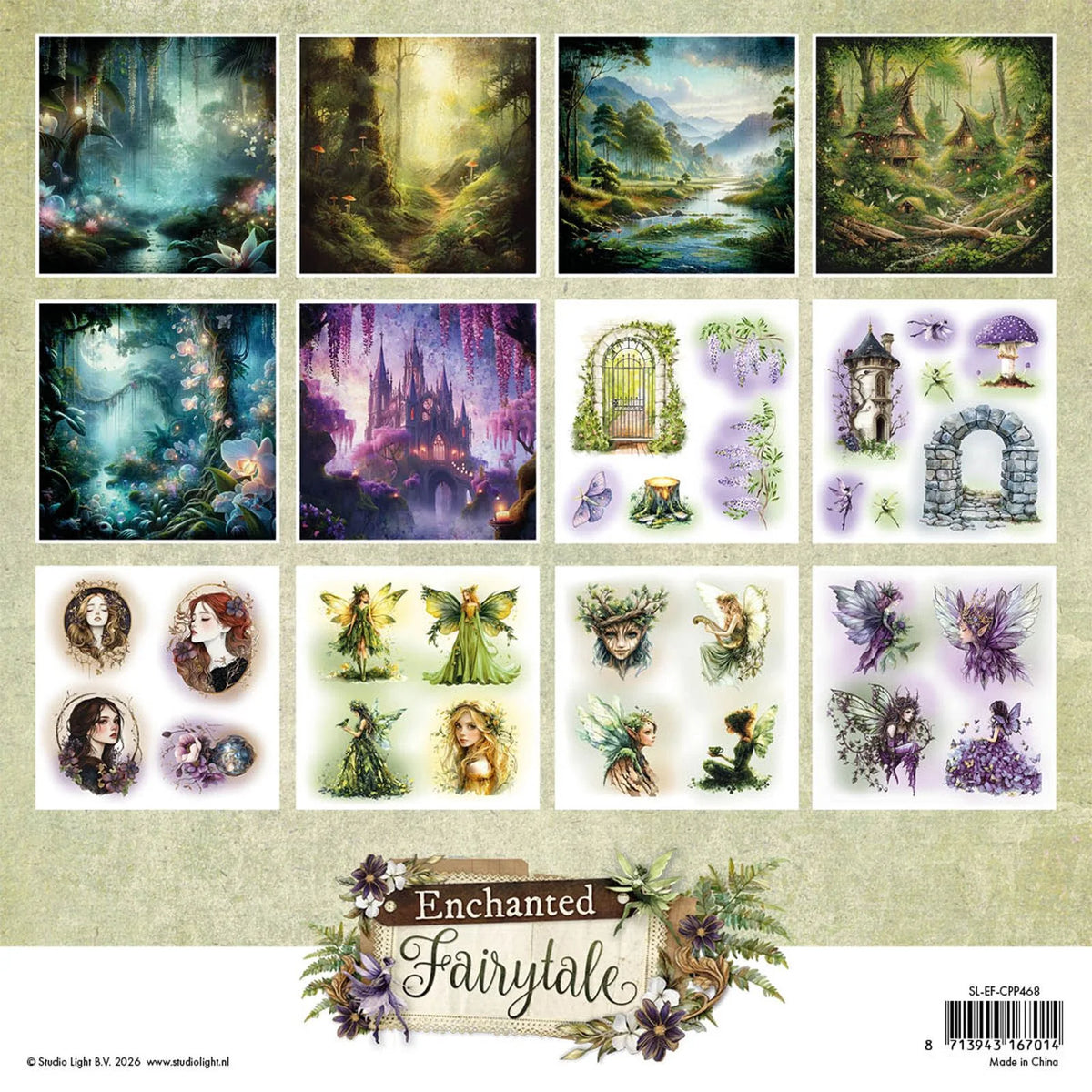 Collage Paper Pad Enchanted Fairytale