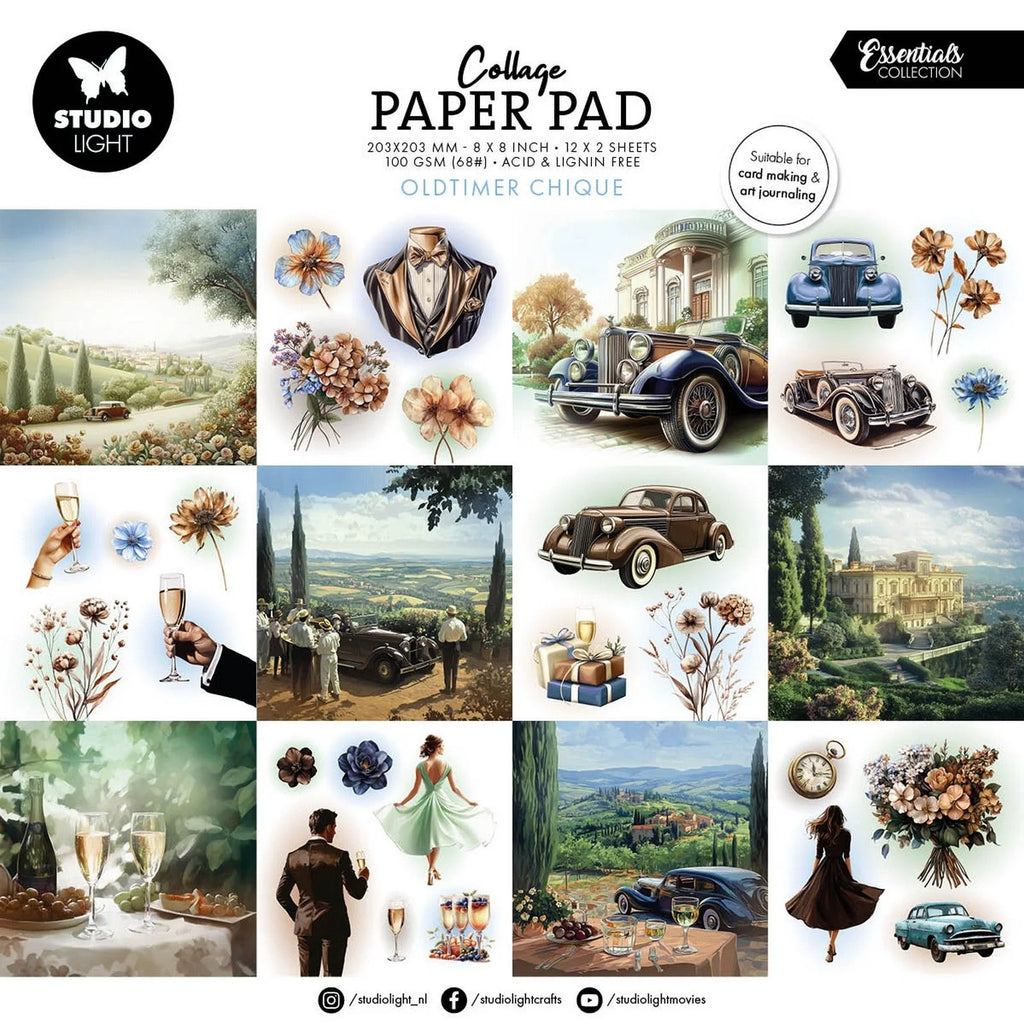 Collage Paper Pad Oldtimer Chique