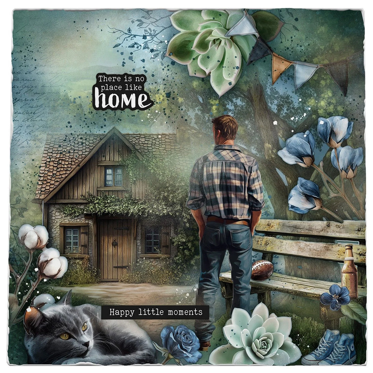 Collage Paper Pad Denim Weekends