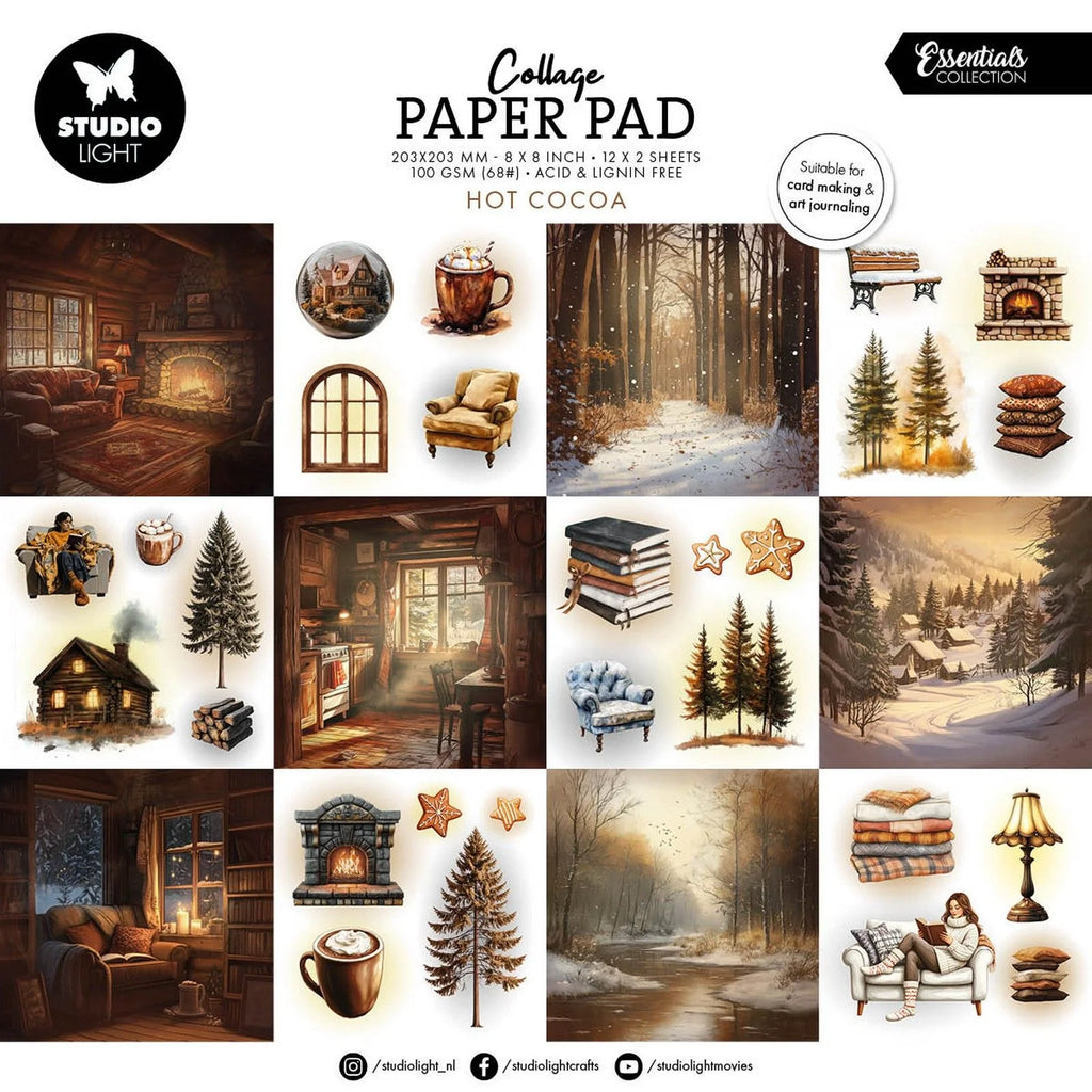 Collage Paper Pad Hot Cocoa
