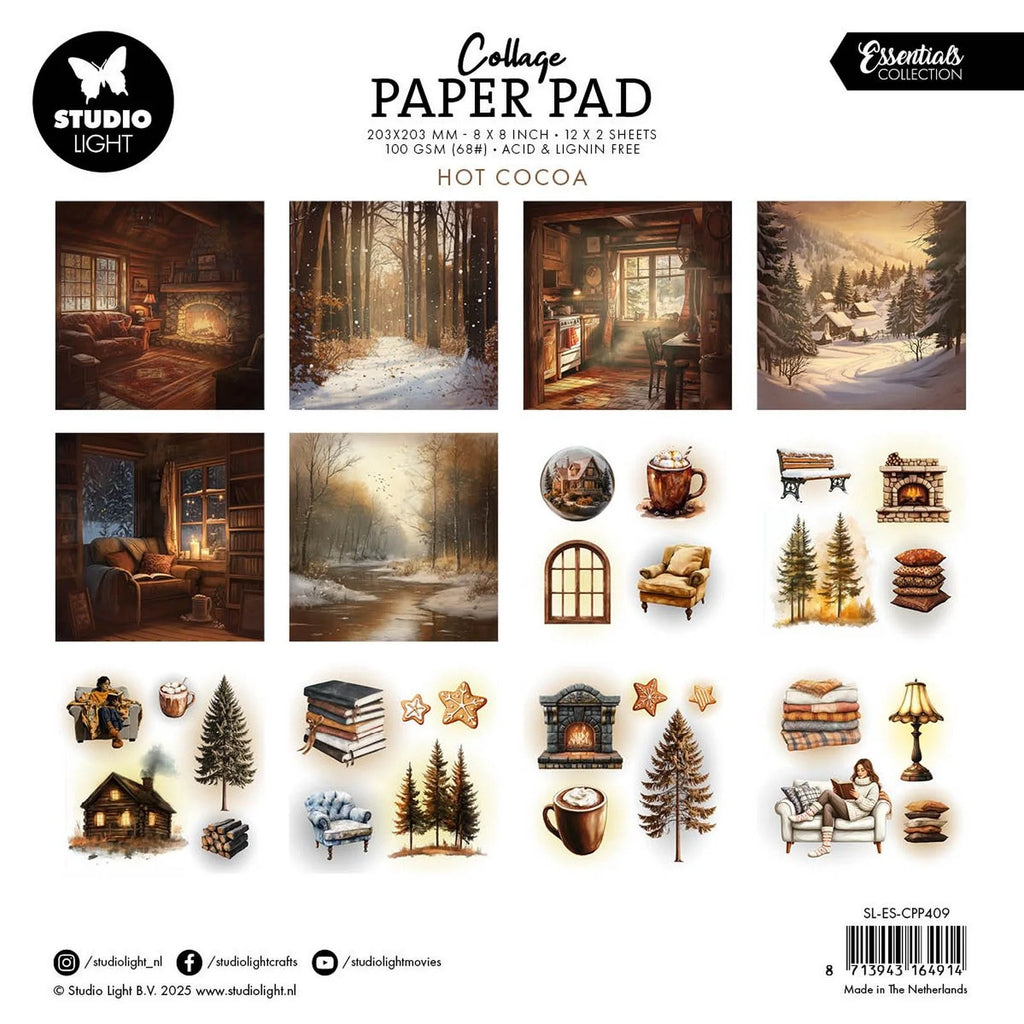 Collage Paper Pad Hot Cocoa