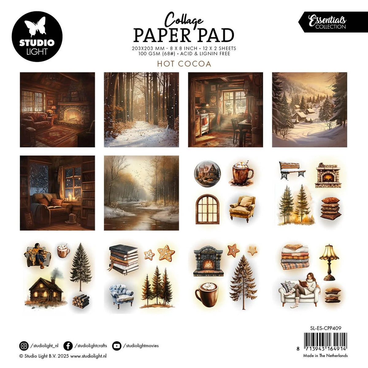 Collage Paper Pad Hot Cocoa