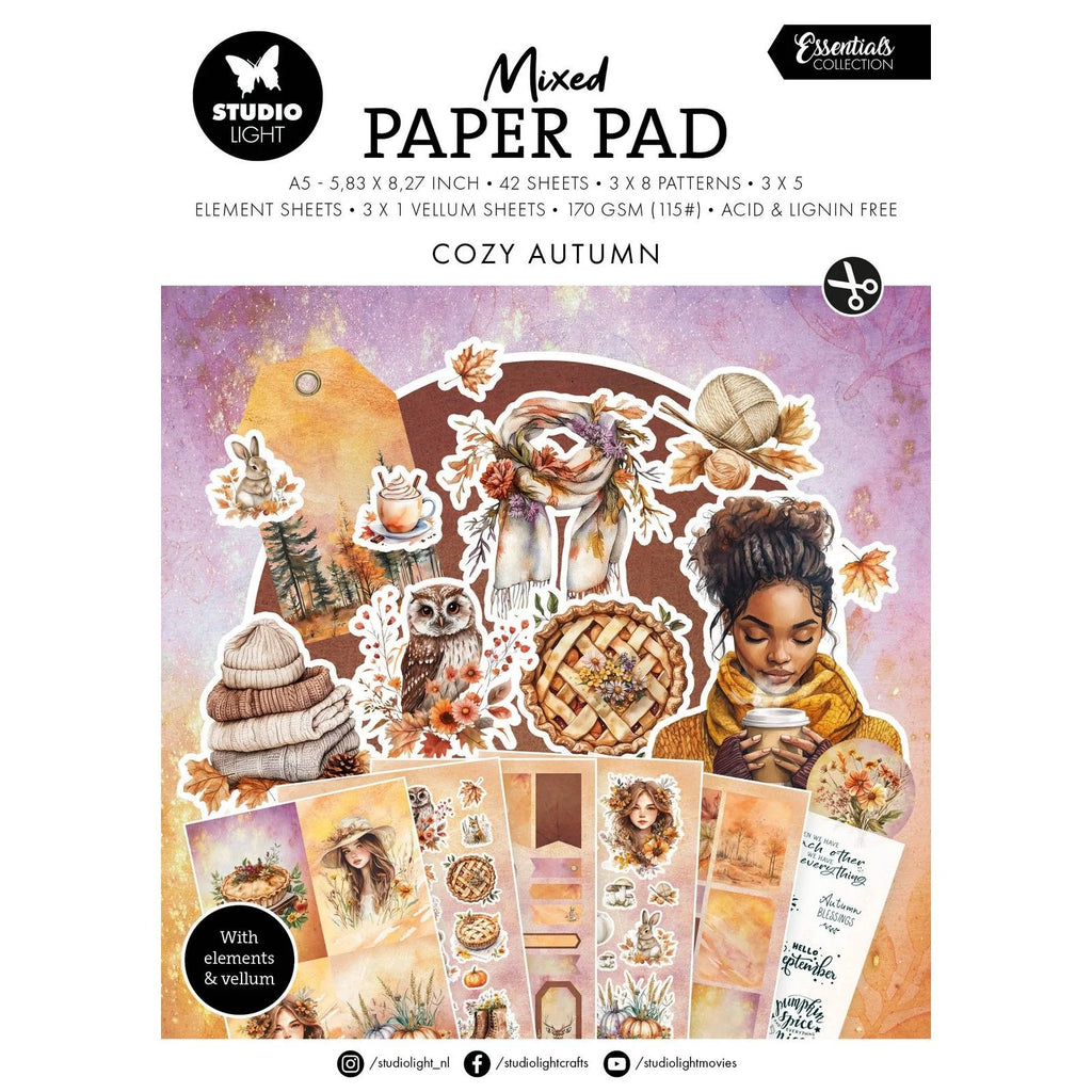 Mixed Paper Pad Cozy Autumn